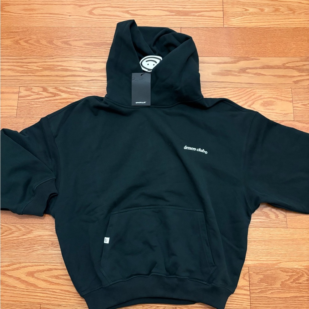 NWT drmers club hoodie - forest pine - size small (s)